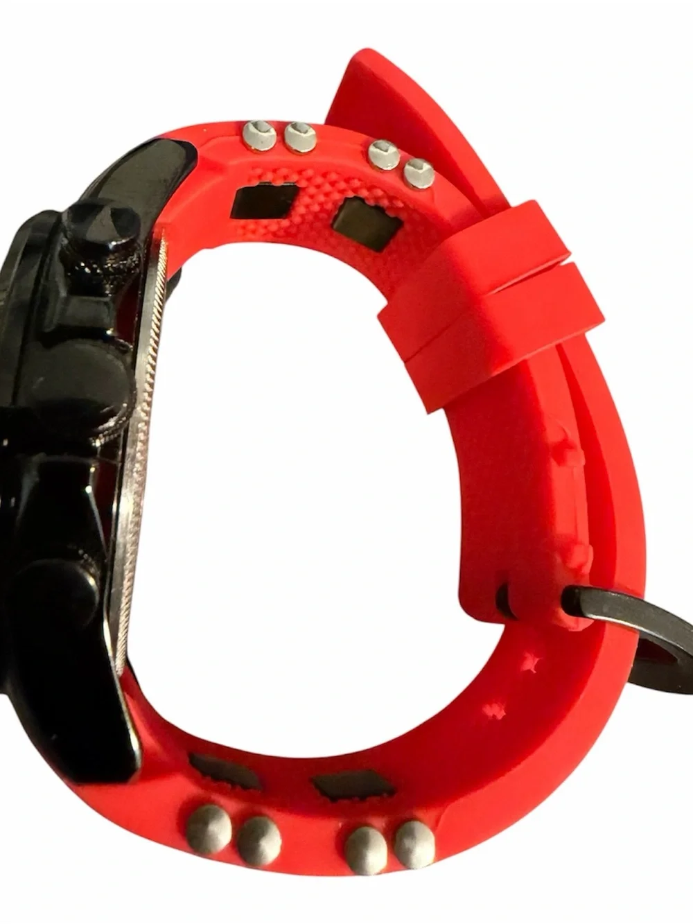 Mini Focus Watch Red Resin Band NEW BATTERY Working